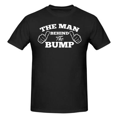 1 Piece Fathers Expecting Funny Graphic 100 Cotton Tshirt The Unisex Behind The Bump Tees Tops For Unisex