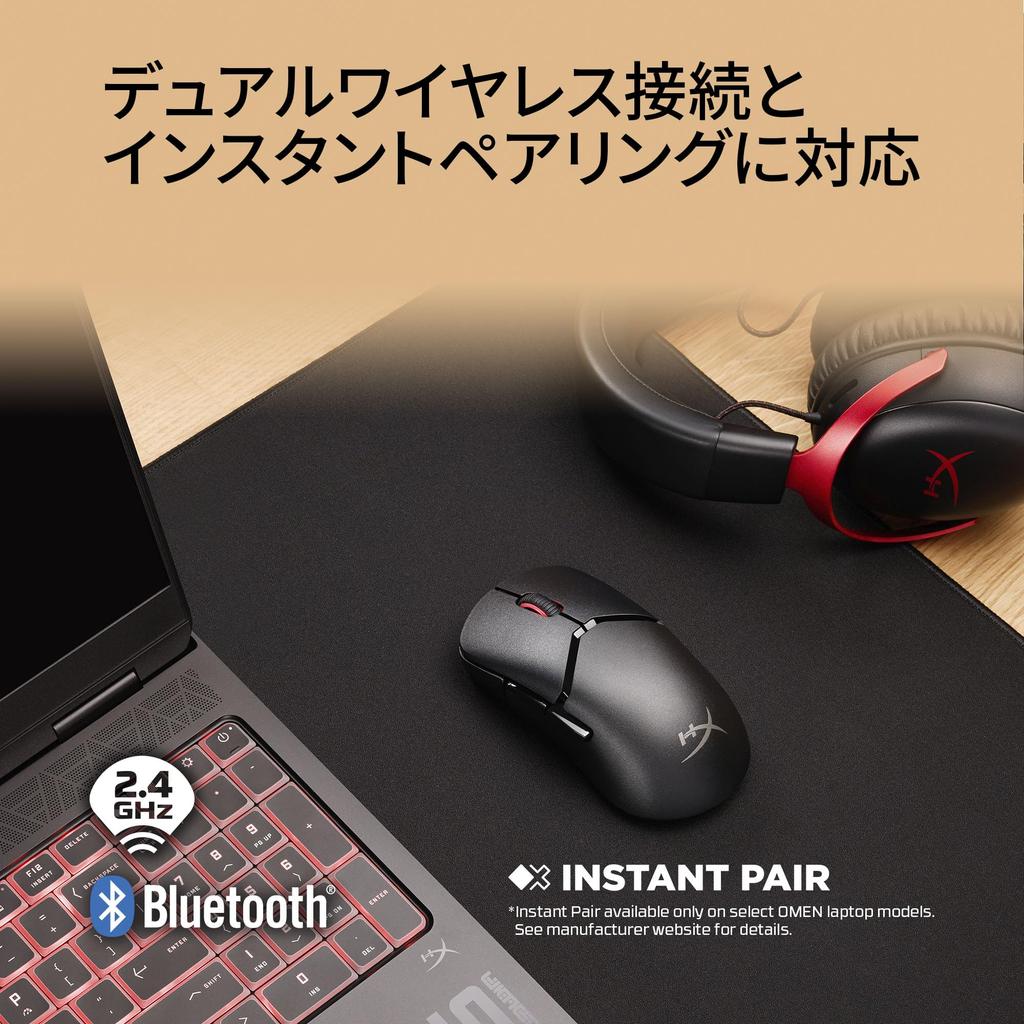 HyperX Pulsefire Saga Pro Wireless Gaming Customizable with Interchangeable 4K Polling 26K Dual Wireless Compatible with Xbox Series Mouse, Modules,