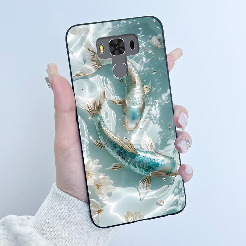 Для ASUS Zenfone 3 Max ZC553KL X00DDB X00DDA X00DD Чехол Роскошный Милый Кролик Любовь Смешной Черный Мягкий ТПУ Силикон Матовая Задняя Крышка