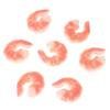 Market Display Plastic Artificial Shrimp Figures Red Lifelike Shrimp Fake Peeled Shrimp Photo Props