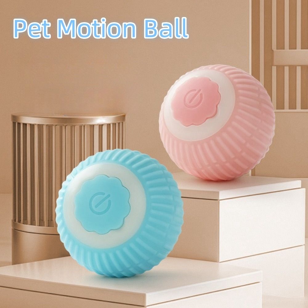 USB Rechargeable Smart Cat Rolling Ball Glowing Motion Ball Toys for Indoor