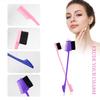 Double Sided Edge Comb Hairbrush Salon Professional Waterproof Nylon Brush Edge Control Plastic Handle 15 Colors Commercial Use