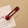 Seamless Hair Barrettes Polka Dot Hairpin Sweet Bangs Clip  for Women Girls