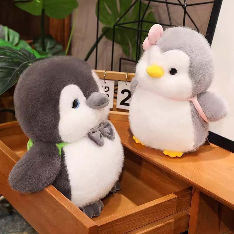Cute Penguin Plush Toy Soft Stuffed Animal Doll Pillow Birthday Gift for Kids Boys Girls Room Decor