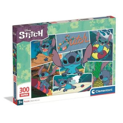 Пазл Стич 300 деталей Супер, Для детей от 3 лет, Тема мультфильмов, CLEMENTONI