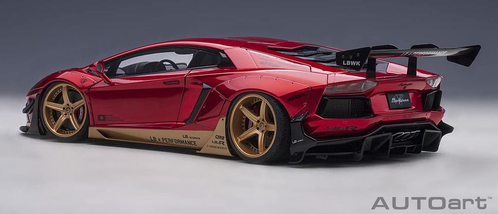 AUTOart Liberty Walk Lamborghini Aventador Limited Edition Hyper Accent Готовый продукт 79182 1/18 LB-WORKS Красный/Золотой