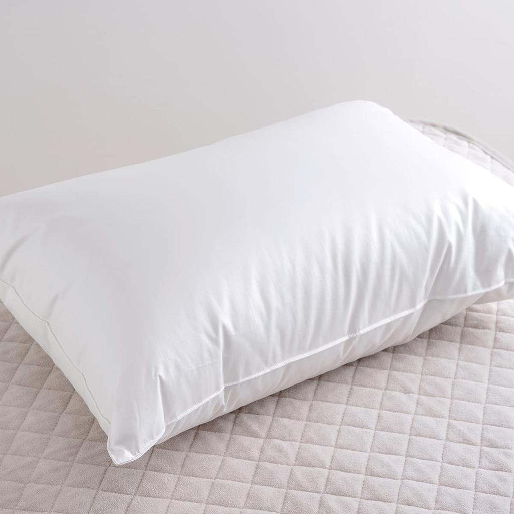 Подушка Nishikawa с пухом, 85% белый пух (43 х 63 см), Сделано в Японии, Белый [700], Взрослый размер