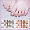 1 Set Nails Stickers Anti-scratch Breathable Eye-catching Fashionable Women Manicure Toenail Wraps Stickers for Girl