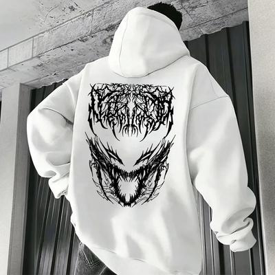 Мужская толстовка с капюшоном Satan 666, хит продаж 2025 года. Осень-зима. Повседневная спортивная верхняя одежда для мужчин в городском стиле.