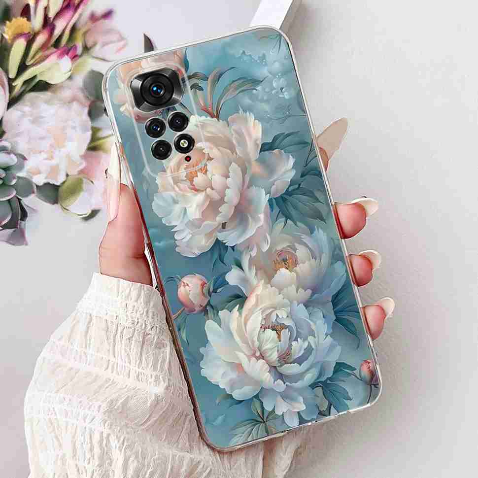 Чехол с ярким цветком для Xiaomi Redmi Note 11 4G, силиконовый, мягкий, ударопрочный задний чехол для Redmi Note 11S Note11s Note11 4G