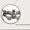 Party Mask Lace Eye Mask Mardi Gras Mask Rhinestones Masquerade Mask,Venetians Mask Halloween Carnival Party Supplies