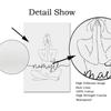 Намасте Определение Холст Картина Обнаженная линия Настенная картина Йога Дзен Черно-белые постеры и принты для гостиной Домашний декор