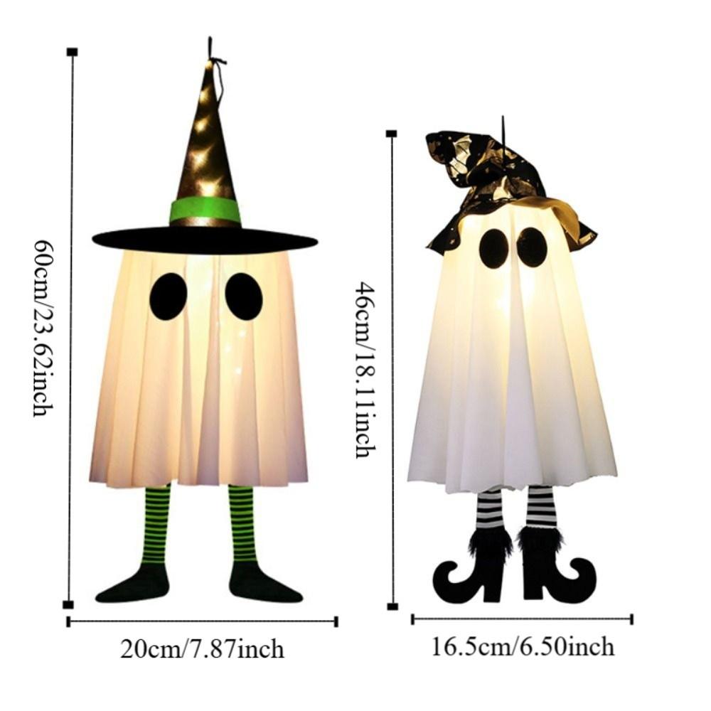 Flashing LED Specter Luminous Specter Ceiling Hanging Halloween Hanging Ornament  Porch