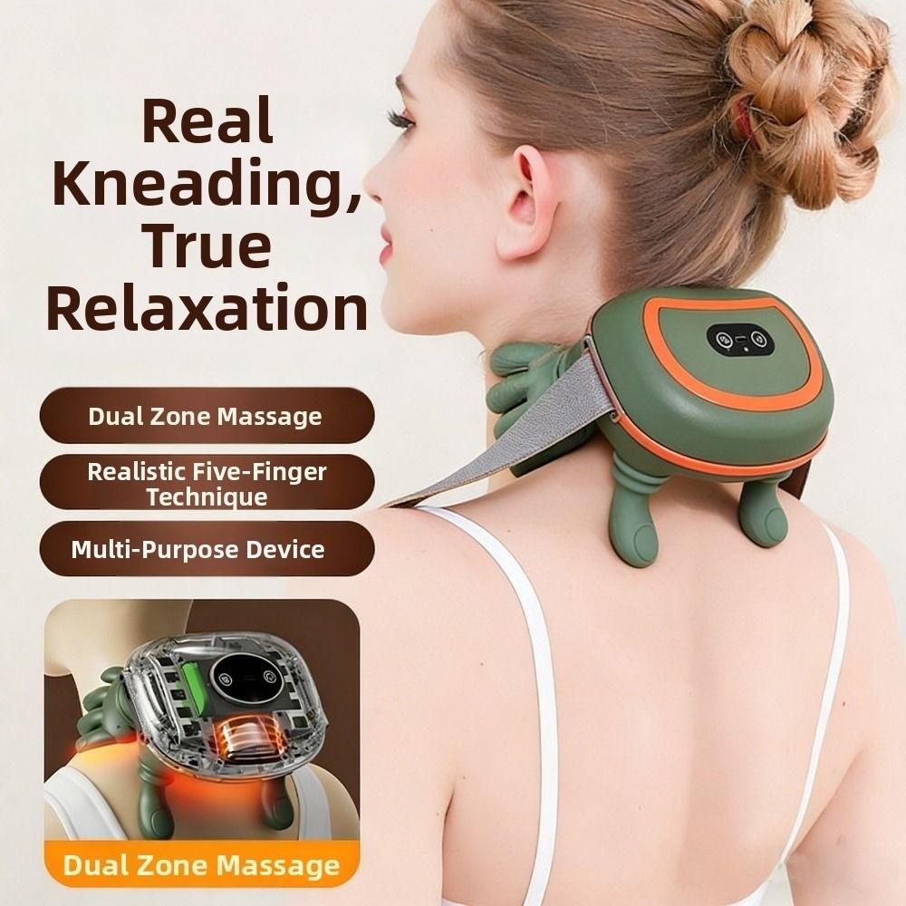 Kneading Technology Bionic Finger Massager Wireless Neck Shoulder Massager Shoulder Relief
