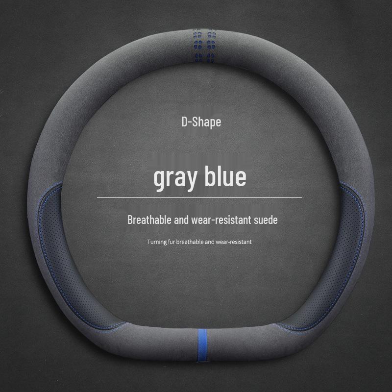 Universal Non-Slip Sweat-Absorbing Breathable Steering Wheel Cover for All Seasons, Men & Women