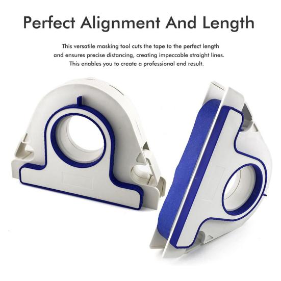 Диспенсер для малярного скотча с защитными экранами, угловыми креплениями, плинтусами, оконными рамами, аппликатор для ленты