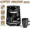 110V/220V 450W Household Electric Drip Coffee Maker Auto Dual Cup Coffee Machine Dual-use American Coffee Tea Machine