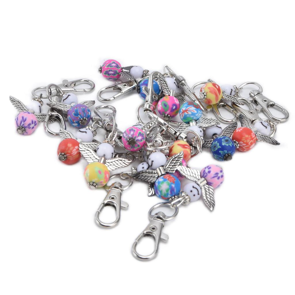 20PCS Cute Keychain Set with Cards Gift Bags for Baby Shower Bridal Shower Wedding Charm Party Favors