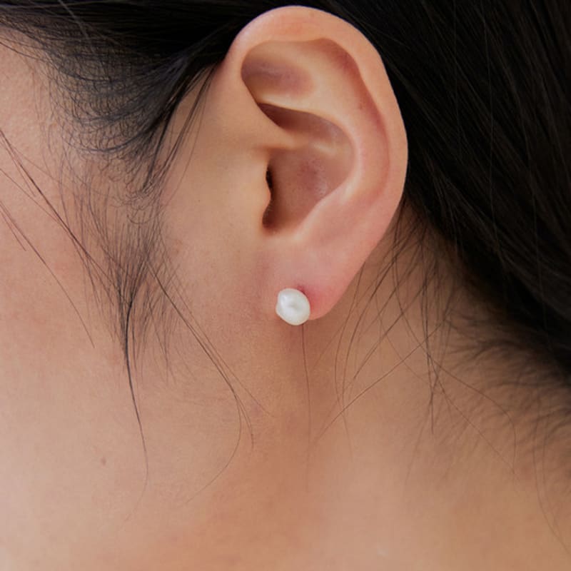 Серьги из серебра 925 пробы с пресноводным жемчугом OR D`OR