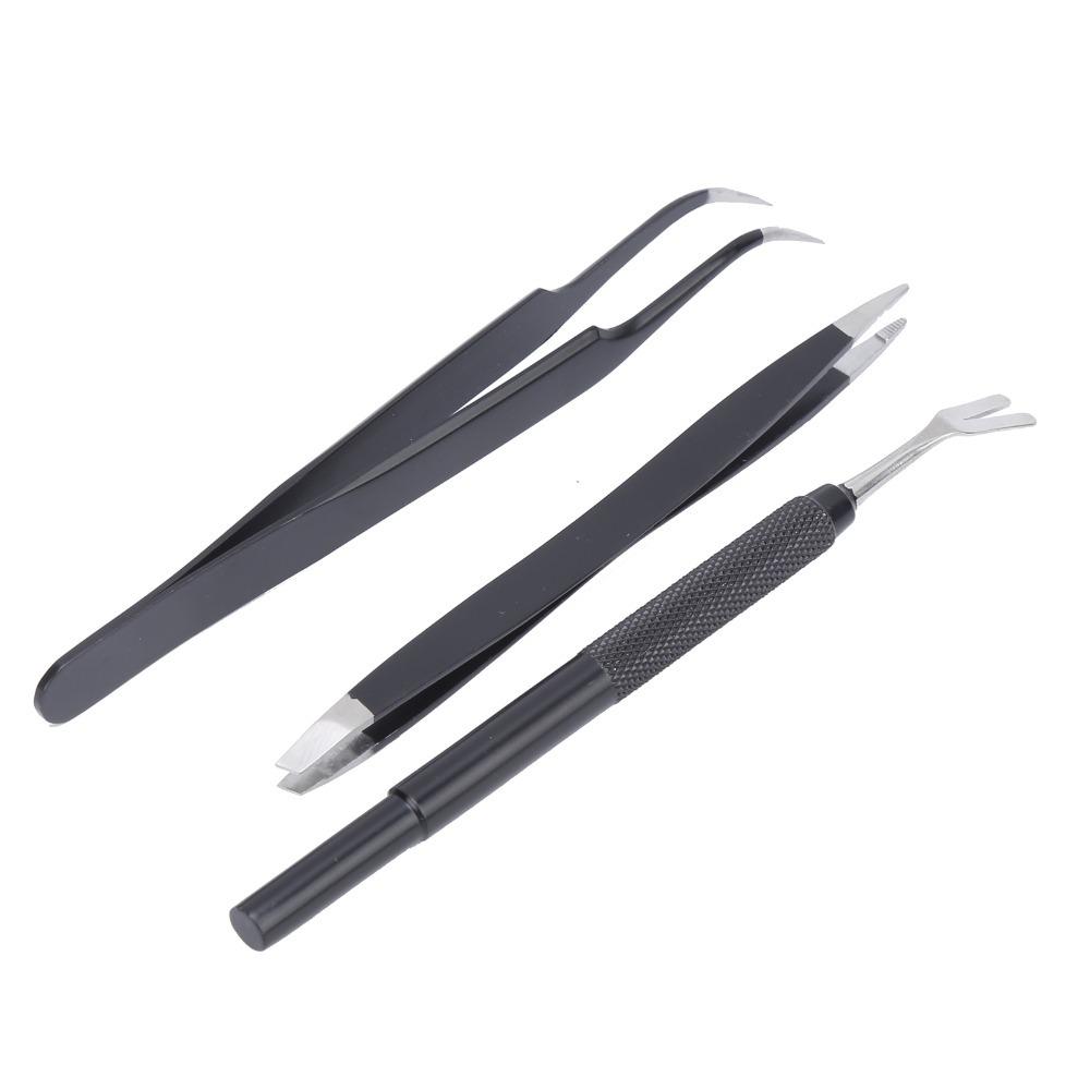 3pcs Precise Tip Tick Remover Tweezers Metal Tip Lice Grabber Pet Parasite Tool Household Grooming