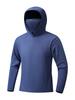Summer Casual Outdoor Embroidered Color Blocking Sun Protective Hooded Anti-Jamming Mask Polyester Ice Silk Fabric Breathable