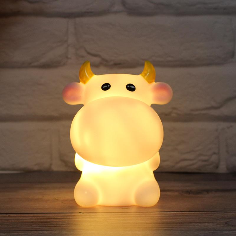 LED Night Light Cute Cartoon Animal Lamp Bear Unicorn Cloud Star Moon Nightlight For Baby Kids Room Bedside Bedroom Living Room