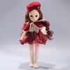 30CM Mini Movable 15Jointed Doll Girls Toy 3D Big Eyes BJD Princess Full Outfits Dresses Collection Childrens Doll Gift
