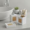 Dolomite white bathroom set 3 pieces