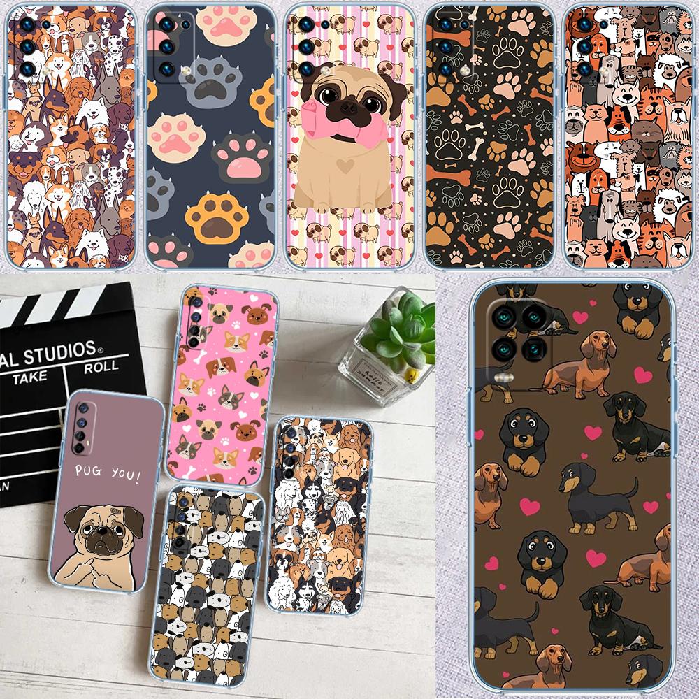 Cute Dog Art Phone Case for Motorola Moto G10 G20 G30 G31 G32 G34 G35 G41 G42 G50 G51 G52 G55 G60 G60S G62 G71 G72 G75