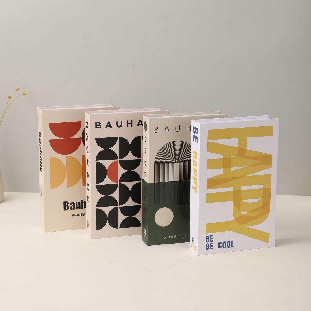Креативные бумажные поделки Графические имитации книг Роскошные художественные фальшивые книги Нордический стиль Модель книги Образцы