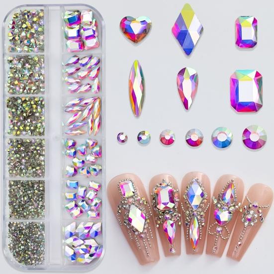 1 Box Sparkling with Rhinestones Nail Create Stunning 3D Nail Art Shiny Faux Crystal