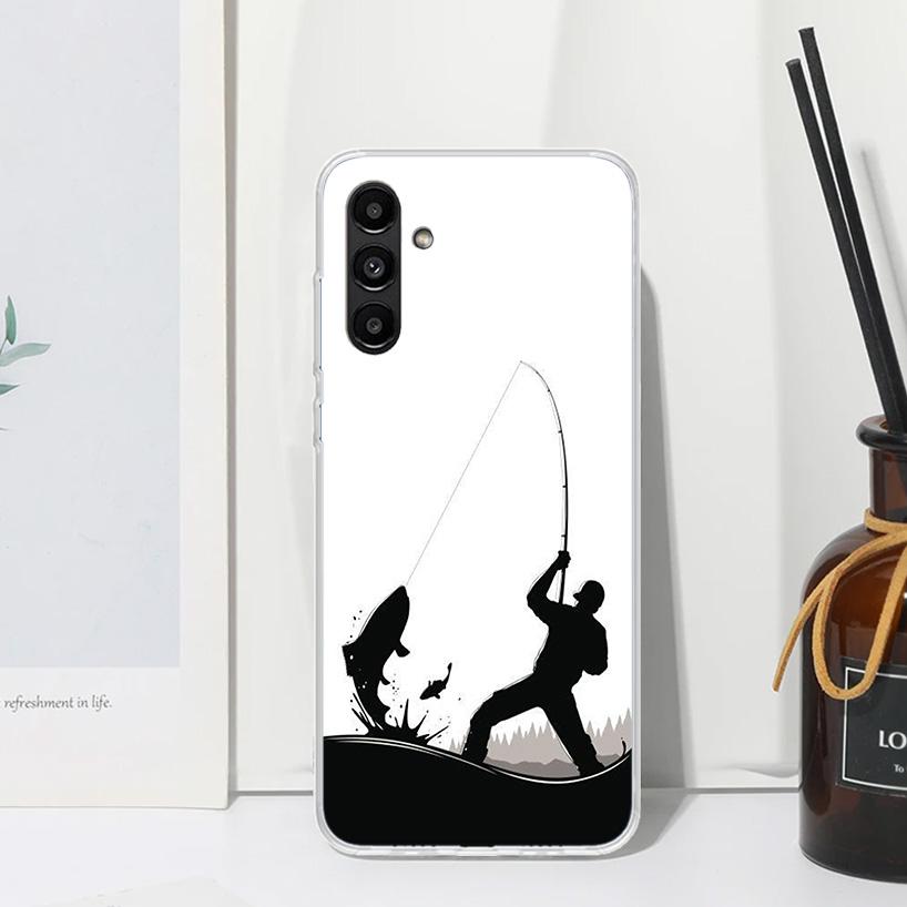 Hunting Fishing Man Phone Case For Samsung Galaxy A17 A37 A57 A16 A26 A36 A56 A15 A25 A35 A55 A14 A24 A34 A54 A13 A23 A33 A53 A0