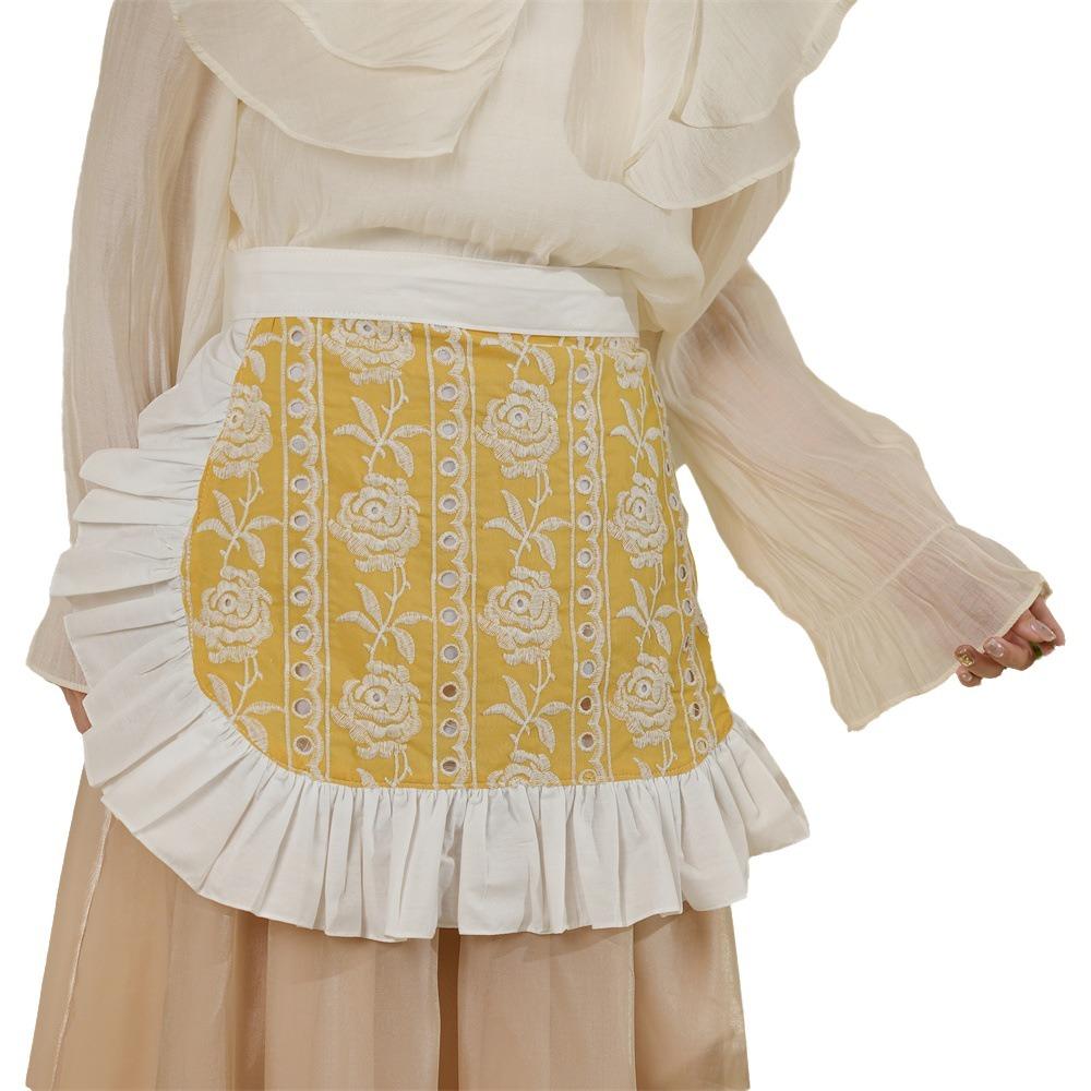 Изысканный поясной фартук Элегантный полуфартук Портативный фартук официанта Ресторан