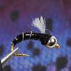 10pcs Buzzers Trout Lures Dry Fly Fishing Trout Black Beadhead Emerger Nymph Flies