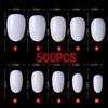 500pcs Instant Soft Gel Nail Tips Sculpted Coffin Stiletto Full Cover Press On Nail Tips Soak Off Salon Custom Nails