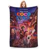 C-Coco Day of The Dead Cartoon Blanket Guitar Thankgiving Flannel Throw Blankets Bedding Portable Soft Warm Multifunction Quilt