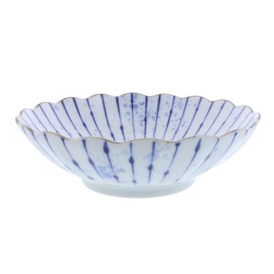 Столовая посуда East Boiled Pot, Fukibumi Jugusa, форма хризантемы, 17 см, японская столовая посуда, миска, тарелка, средняя миска, глубокая тарелка, сервировочная миска,