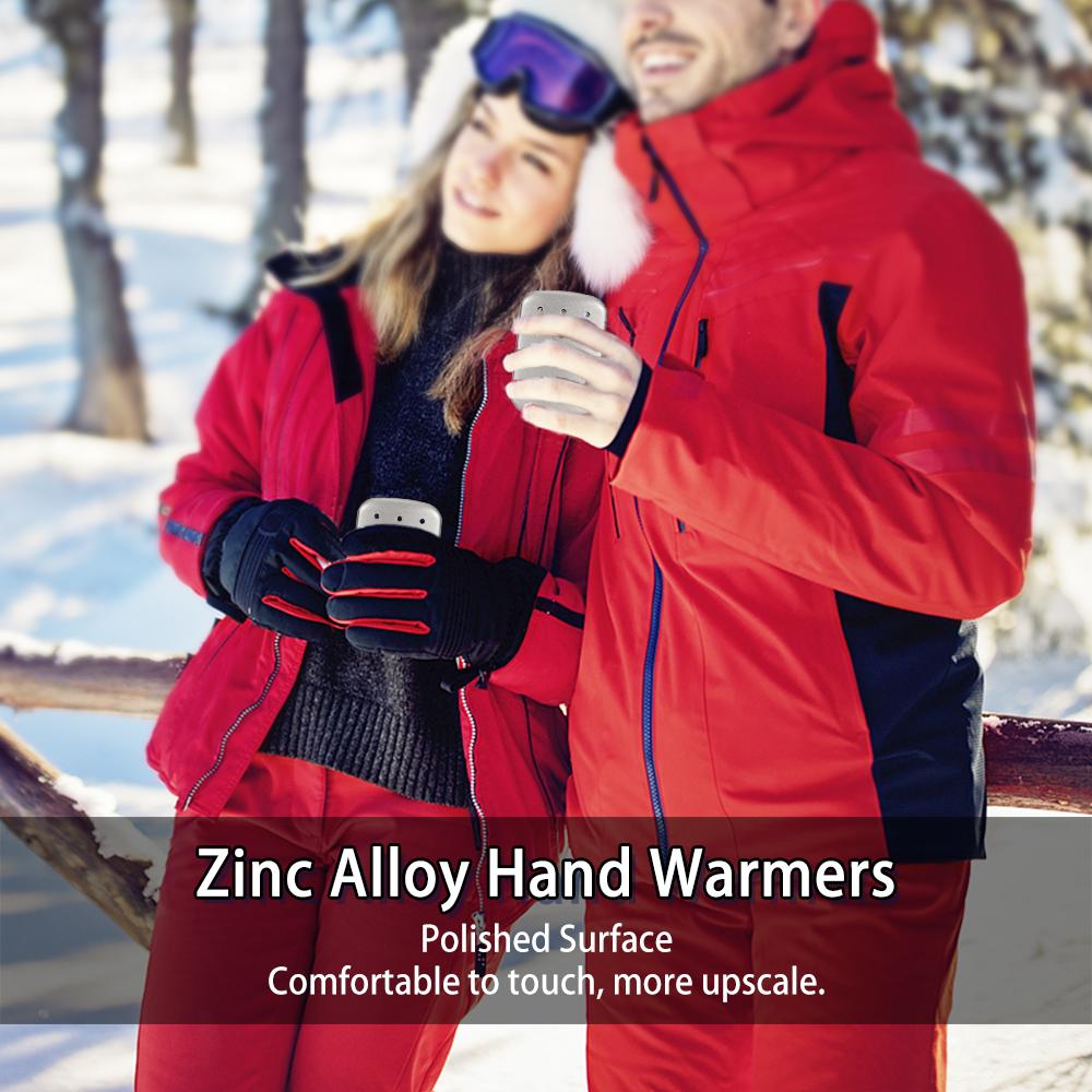 Уличная Портативная Металлическая Грелка для Рук с Чехлом для Рыбалки Кемпинга Пеших Прогулок Теплая Зимняя Мини Карманная Бензиновая грелка для рук