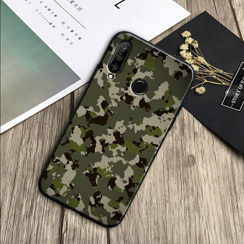 Военный армейский камуфляж Для Huawei Nova Y70 Y91 Y61 Y72 Y73 Y90 Y60 3i 7i 8i 11 12i 9 10 SE P20 P30 Pro P40 Lite Чехол