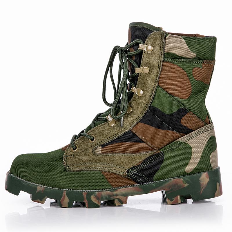 Fashion Camouflage Ankle Boots Men Outdoor Panama Soles Tactical Combat Boots Hunting Work Boot Man Hiking Shoe
