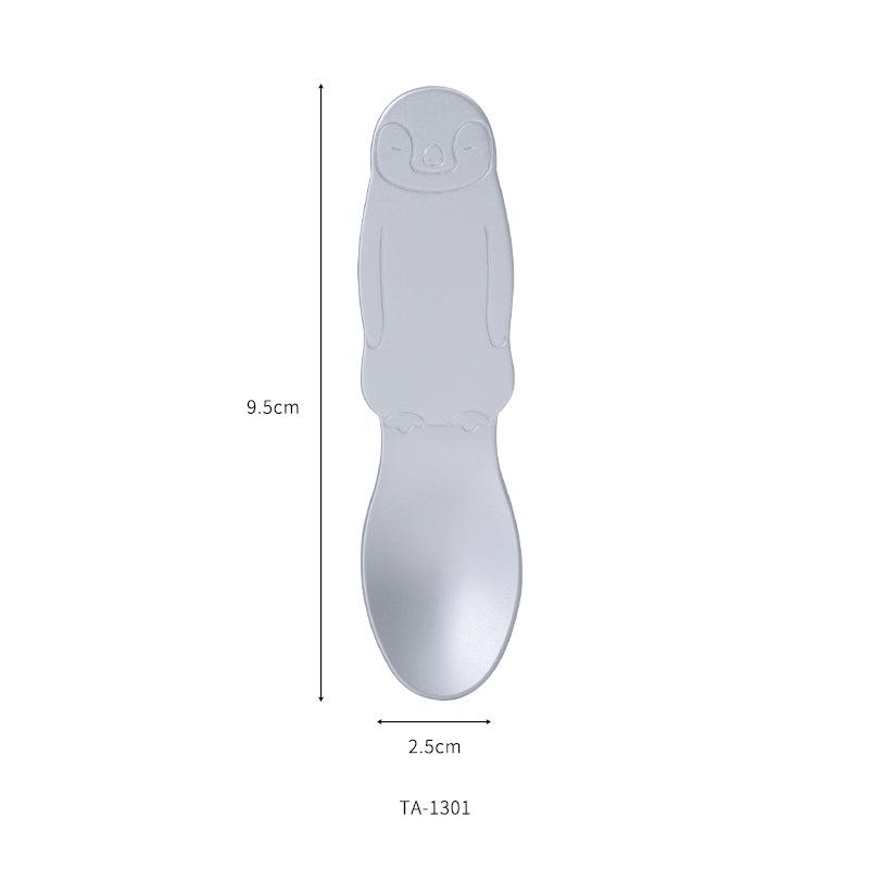 Japan Self-melting Type Ice Cream Spoon Aluminum Creative Cute Small Dessert Scoop Silver Pudding Cake Spoons Tableware