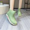 Мода 2025 Горячая Распродажа Женская Обувь Слипоны Женские Ботинки Уличные Резиновые Сапоги Женские Круглый Носок Плоская Подошва с Мягким Дном Лаконичная Обувь Женская