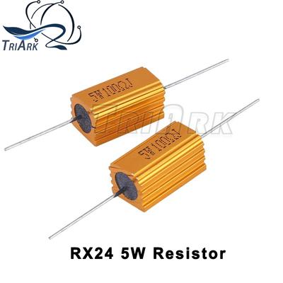 RX24 5 Вт 10 Вт 25 Вт Алюминиевый корпус с металлическим корпусом Проволочный резистор 0,01 ~ 30 кОм 1 2 3 5 6 8 10 20 100 150 1 кОм 10 кОм 20 кОм 100 кОм