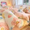 Sleep Grid 12868 Cotton Printed Four Piece Set