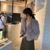 Женская шуба осенне-зимняя новая имитация лисьего меха короткая шуба из меха токи с более выразительным темпераментом