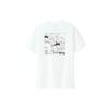 Uniqlo X Улица Сезам X Kaws Коллаборация Футболка с коротким рукавом Унисекс Топы Белый 416158-01