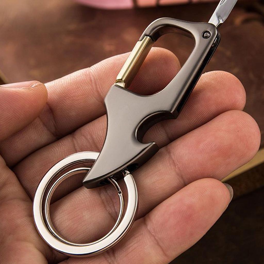 Многофункциональный и практичный брелок для ключей из сплава с небольшим ножом для разборки кронштейна экспресс-доставки