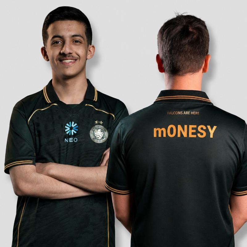 Новая форма для тренировок Team Falcons 2026 CS2 Esports NIKO M0NESY Kyousuke Футболки Поло Мужские Футболки Подарки Своё Имя V-образный вырез