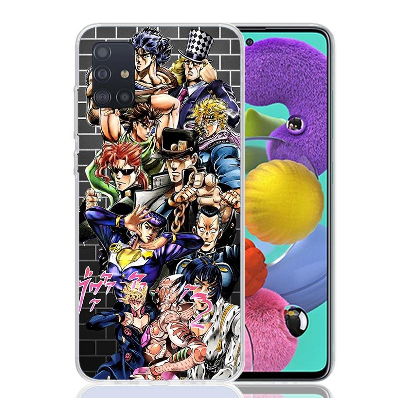 Чехол для телефона JoJo's Bizarre Adventure для Samsung Galaxy A52 A32 A22 A12 A02S A50S A30S A51 A31 AA71 Note 20 Ultra 10 S10 Plus G