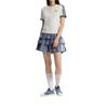 adidas Originals Ss26 Спортивный Стиль Жизни Клетка Простая Повседневная Юбка Женские юбки KU9398
